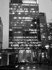 Low angle view of modern building