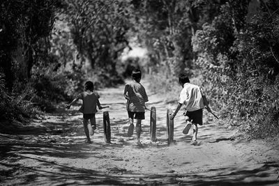 Children playing in water