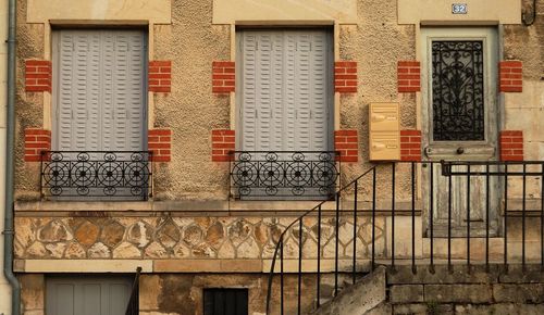 Balcony of old building