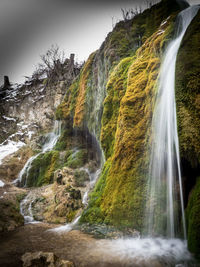 River flowing through rocks
