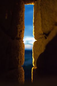 Close-up of rusty metal wall