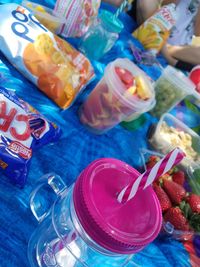 Close-up of multi colored candies