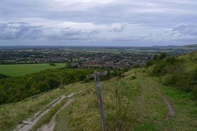 Scenic view of landscape against sky