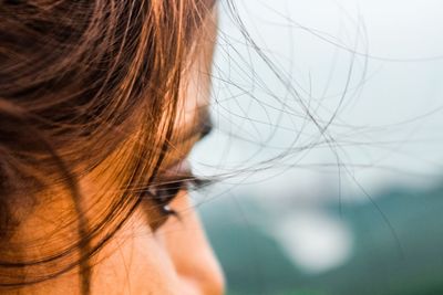 Close-up portrait of a woman