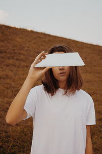 Portrait of a beautiful young woman