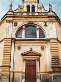 Low angle view of historical building