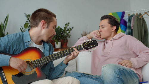 Man playing guitar