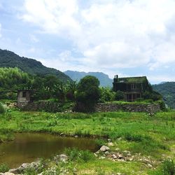 Scenic view of landscape against sky