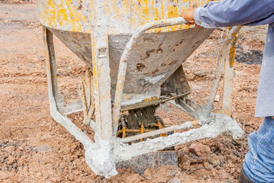 Person working at construction site