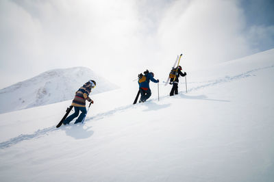 People skiing on snow