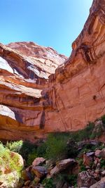 View of rock formations