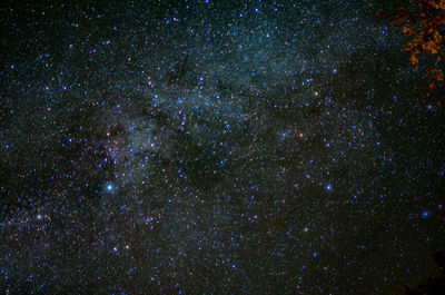 Low angle view of stars in sky