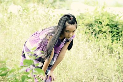 Young woman looking at camera