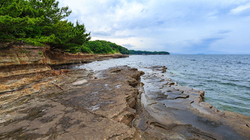 Scenic view of sea against sky