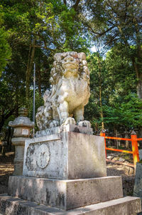 Statue in park