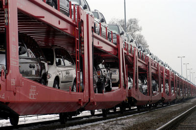 Train on railroad track