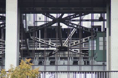 Low angle view of bridge in building