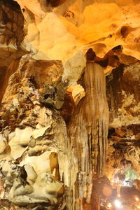 Woman in cave