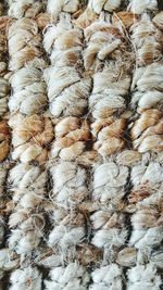 Full frame shot of jute rug