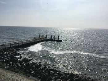 Scenic view of sea against sky