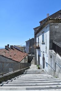 A characteristic street of castiglione messer marino, a village in the abruzzo, italy.