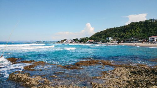 Scenic view of beach