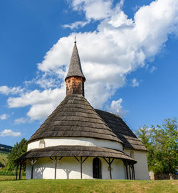 Beautiful round church called rotunda in muta, slovenia