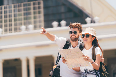 Young couple in vacations