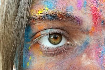 Close-up portrait of human eye