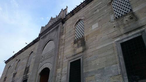 Low angle view of building against sky