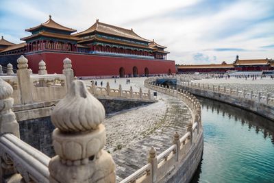 Forbidden city against sky