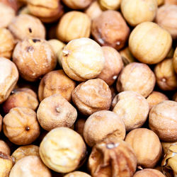 Full frame shot of onions for sale at market