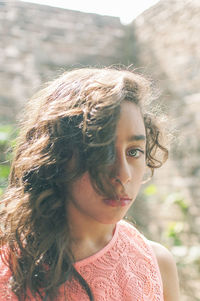 Portrait of young woman