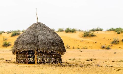 An abandoned hut in desert, thar desert, rajasthan, india