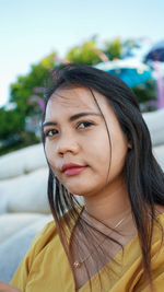 Portrait of beautiful woman