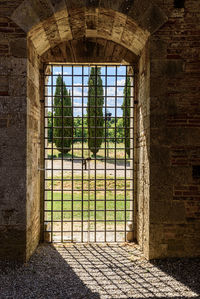 Entrance of building