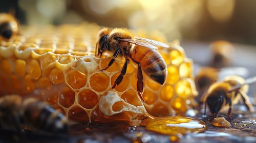 Close-up of bee on flower