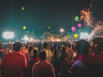 Crowd at music concert