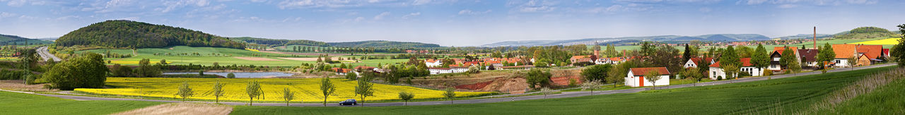 Panoramic view of landscape against sky