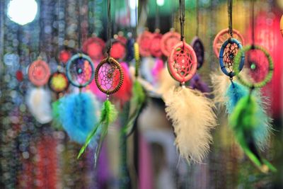 Close-up of dreamcatcher