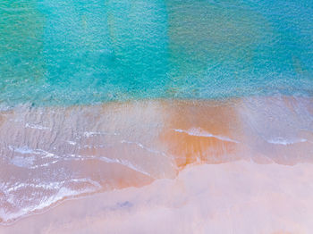 High angle view of sea against sky