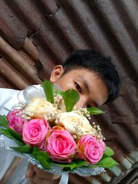 Close-up of rose bouquet