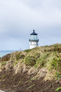 Scenic view of  lighthouse in washington state.