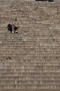 Man sitting on steps