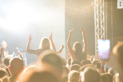 Crowd at music concert