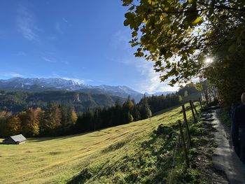 Scenic view of landscape against sky
