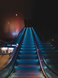 View of escalator