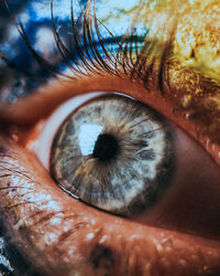 Extreme close-up of human eye