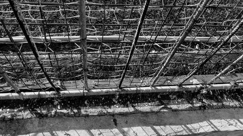 Full frame shot of metallic structure