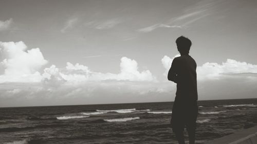 Man standing on the beach